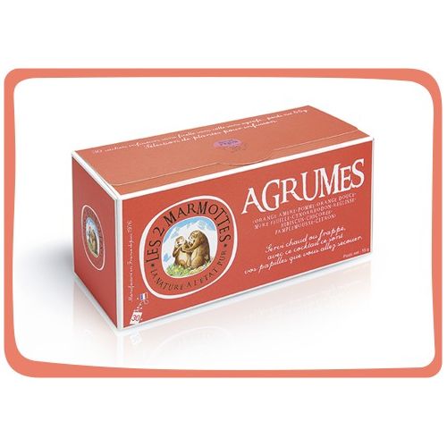 2 Marmottes Infusion aux Agrumes - 30 sachets