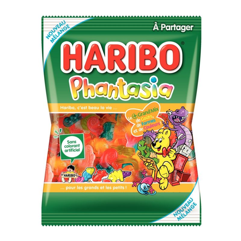 Bonbon HARIBO gélifié aux fruits PHANTASIA sachet 175 g