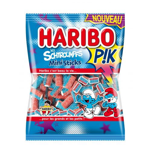 Haribo Mini Sticks Schtroumpfs pik - 200g