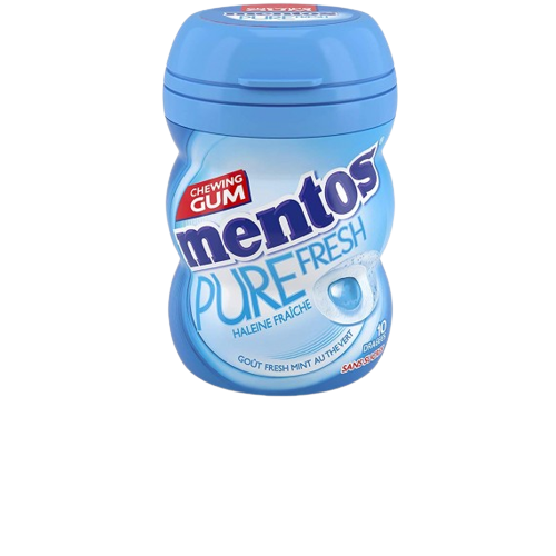 Mentos Gum Nano Pure Fresh Mint Bottle 10gum