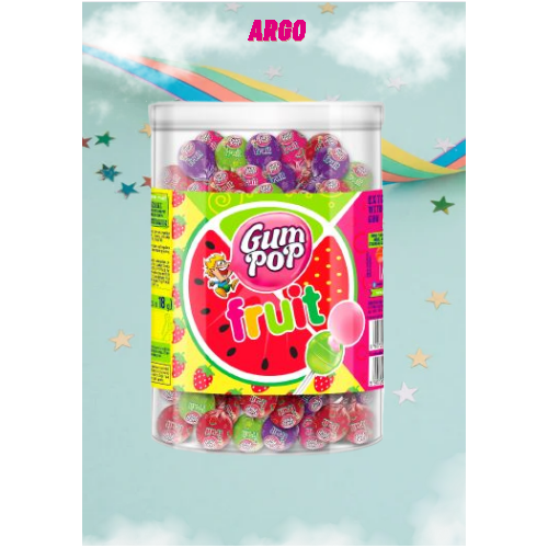 01-ARGO Tubo Fruits Gum POP x100