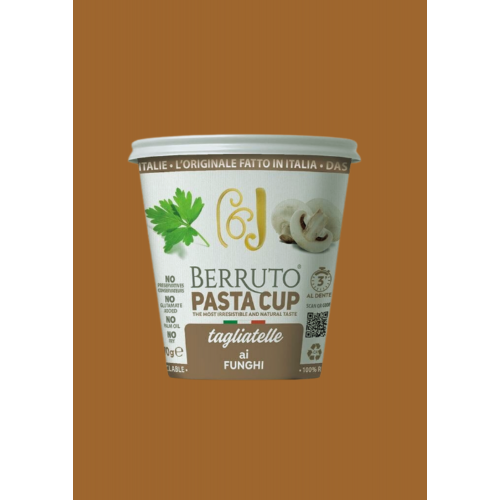 Pasta Cup Tagliatelle aux champignons 70g- Lot de 8 CUP